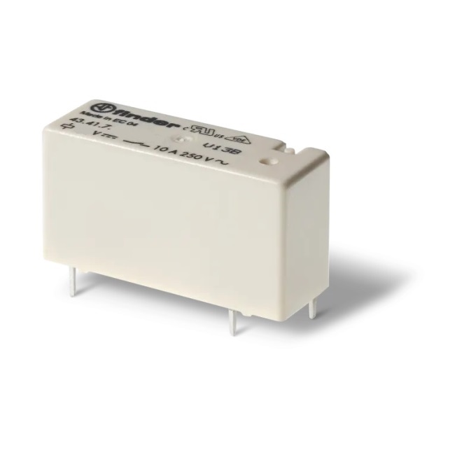 43.41.7.024.2000 MINI-REL&Eacute; PARA CIRCUITO IMPRESO SENSIBLE DC 24V|10A|1CC|&Oslash;:3.2MM (FINDER)