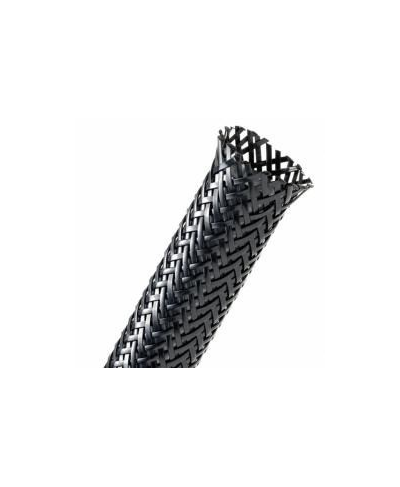 1 METRO DE FUNDA NYLON PROTECTORA DE CABLES &Oslash;:6MM NEGRA TIPO PIEL SERPIENTE