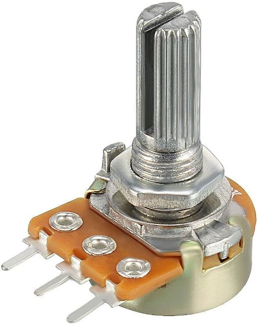 POTENCIOMETRO LINEAL 1M OHMS RASTER:5MM L:20MM