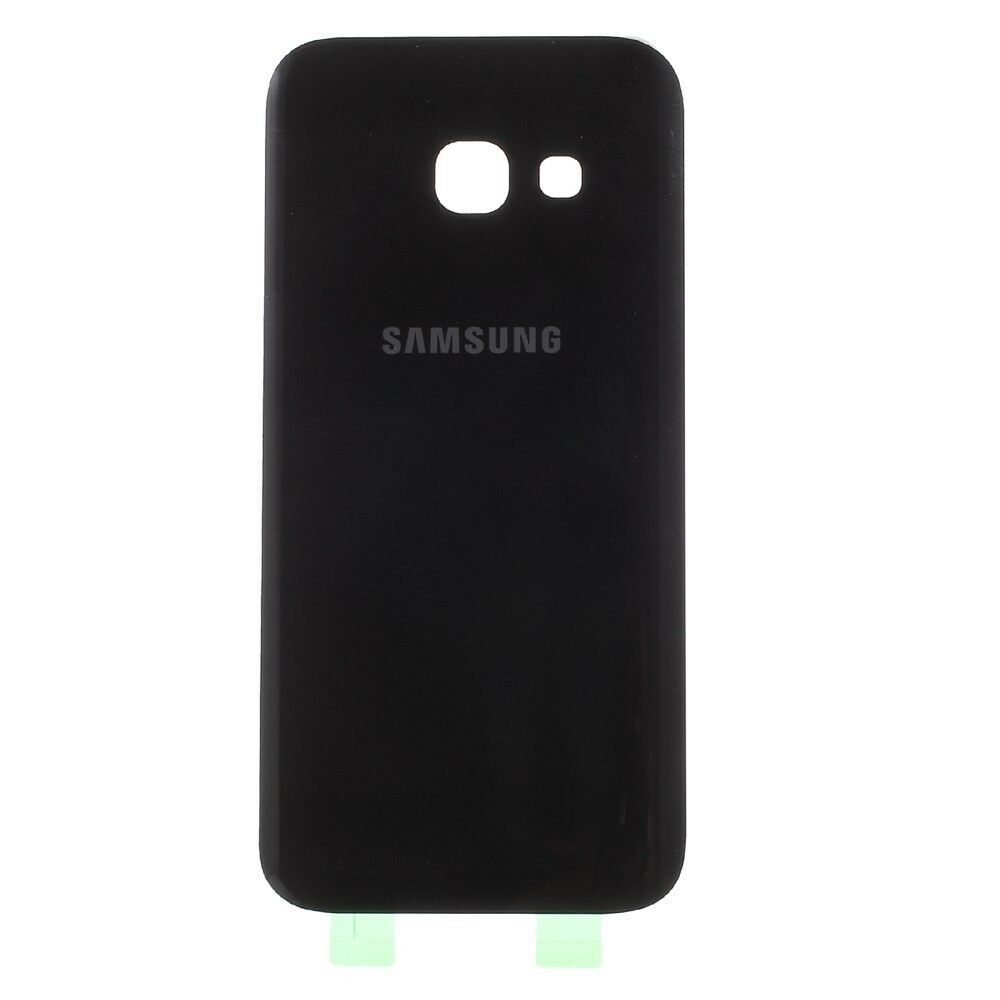 SAMSUNG GALAXY A3 (2017) A320 - NEGRO // CUBIERTA DE LA BATER&Iacute;A ORIGINAL CON ETIQUETA ADHESIVA