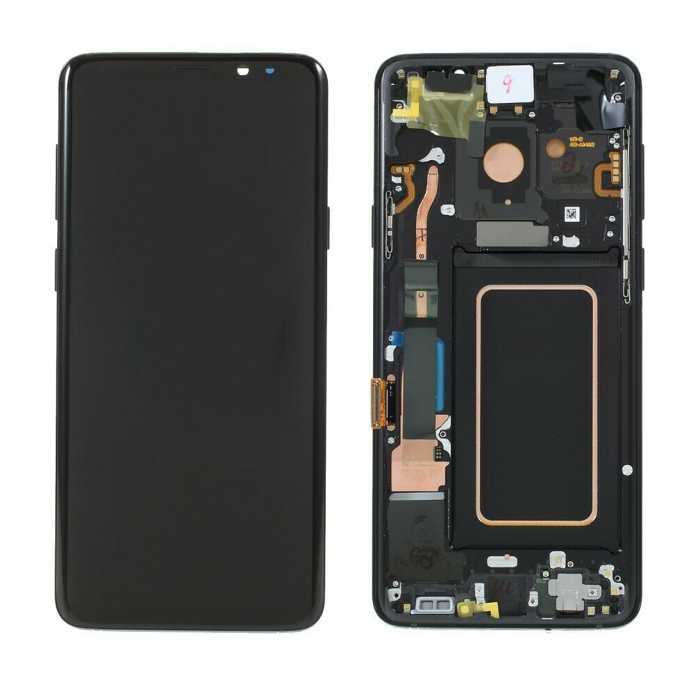 SAMSUNG GALAXY S9 PLUS LCD PANTALLA Y DIGITALIZADOR CON MARCO NEGRO