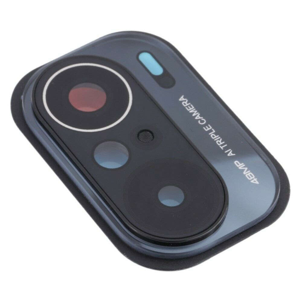 XIAOMI POCO F3 (48MP) - PLATEADO // SOPORTE DE LA LENTE DE LA C&Aacute;MARA TRASERA CON PARTE DE VIDRIO (SIN LOGOTIPO)