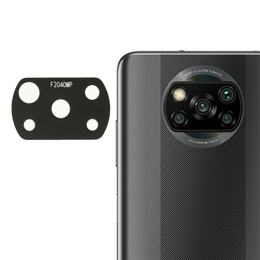 XIAOMI POCO X3 // LENTE DE CRISTAL DE C&Aacute;MARA TRASERA OEM