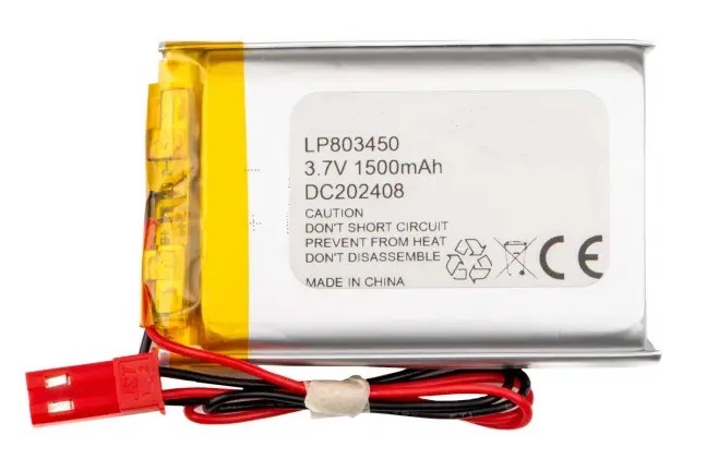LI-PO 3.7V, 1500MAH   BATERIA CON CABLES 8X34X8050MM