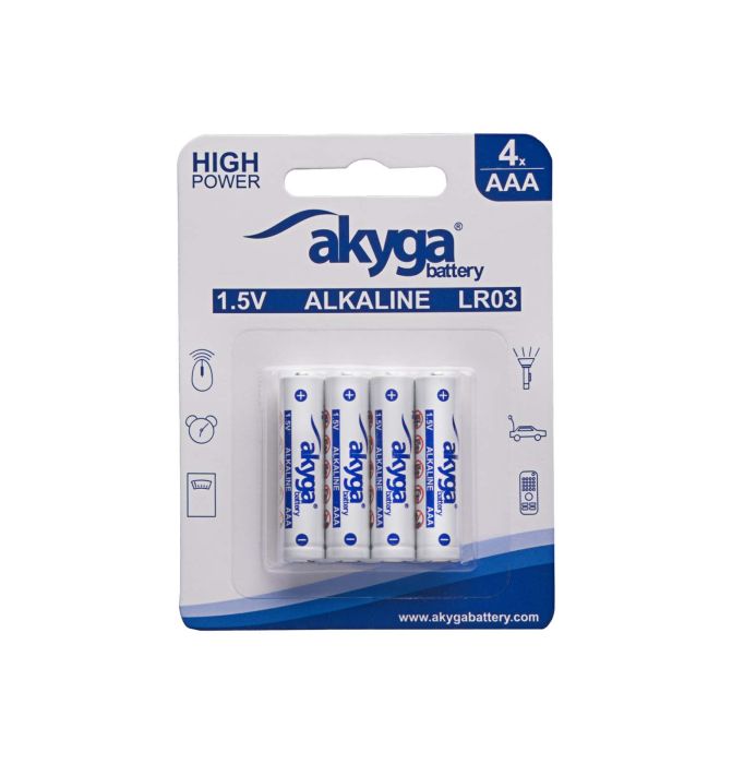 LR03/AAA PILA ALCALINA AKYGA BLISTER 4 PILAS (PRECIO BLISTER) 