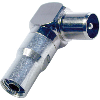 CONECTOR ACODADO MACHO PAL DE INSERCI&Oacute;N R&Aacute;PIDA RG6U 