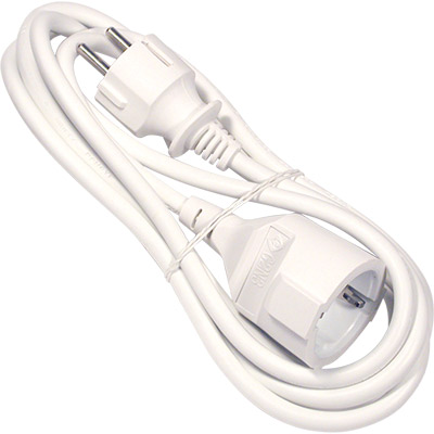 EXTENSI&Oacute;N TRIPOLAR 3X1.5MM BLANCA 3M (SCHUKO) =6-2380 