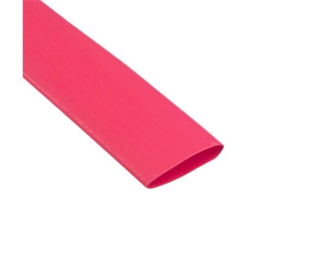 TUBO TERMORRETRACTIL 12.7MM ROJO 1.0METRO