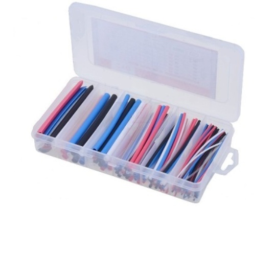 KIT DE 6M/170PCS DE COLORES TERMORRETRACTIL 1.0, 2.0, 3.0, 4.5, 6.0, 9.0MM X 100MM