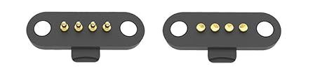 POGO PIN CONECTOR MAGNETICO 4 PIN 1AMP/PIN KIT MACHO Y HEMBRA