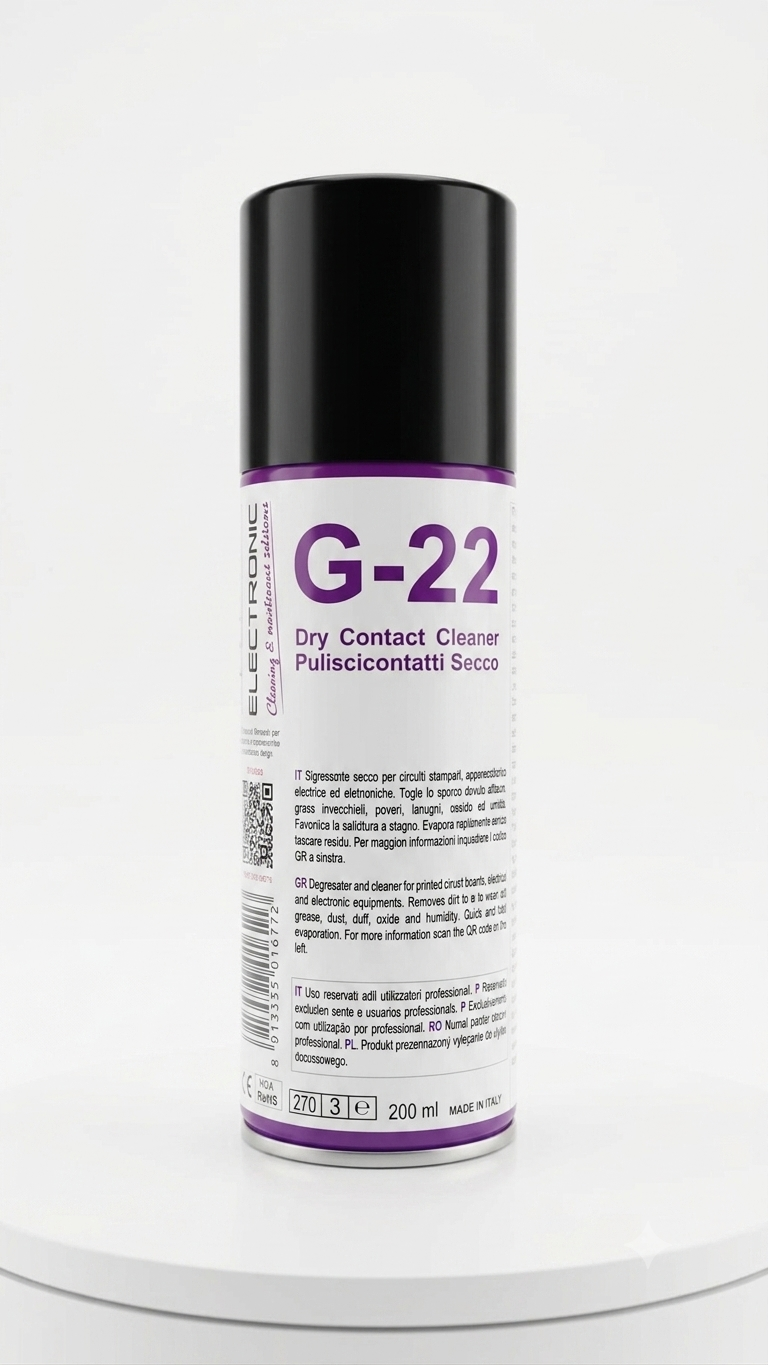 G-22   AEROSOL LIMPIADOR CONTACTOS SECO SIN RESIDUO/ DRY CONTACT CLEANER  (200ML)   